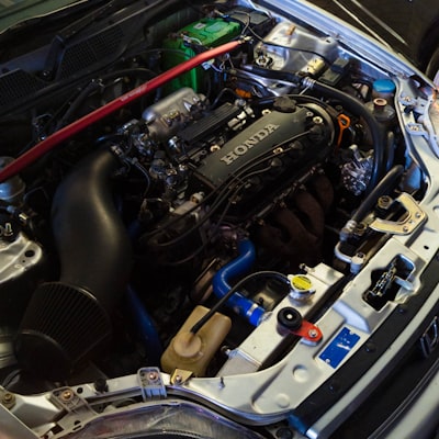 Under hood pre-purchase vehicle inspection photo
